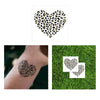 cheetah metallic temporary tattoo, metallic gold and black temporary tattoo, tropical cheetah animal print flash tattoo