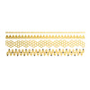 Honeycomb Geometric Beyonce Flash Tattoos, Bracelets Metallic Temporary Tattoos