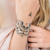henna nail cuticle tattoo, metallic henna flash tattoo for nails