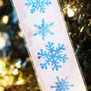 Snowflake Blue Silver Metallic Temporary Tattoo, Snowflake Flash Tattoo for Winter Christmas gift design
