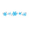 Snowflake Blue Silver Metallic Temporary Tattoo, Snowflake Flash Tattoo for Winter Christmas gift design