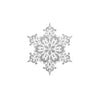 Snowflake metallic temporary tattoo party set, pre-cut silver flash tattoos for holiday decor and gifts