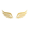 Wings Gold Metallic Flash Greek Temporary Tattoo